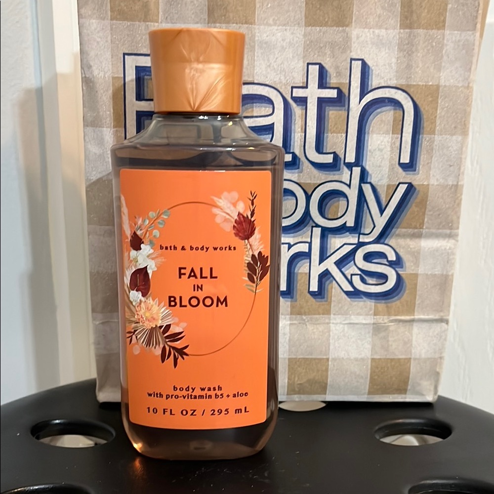 BBW Fall in Bloom Body Wash - Orange Floral